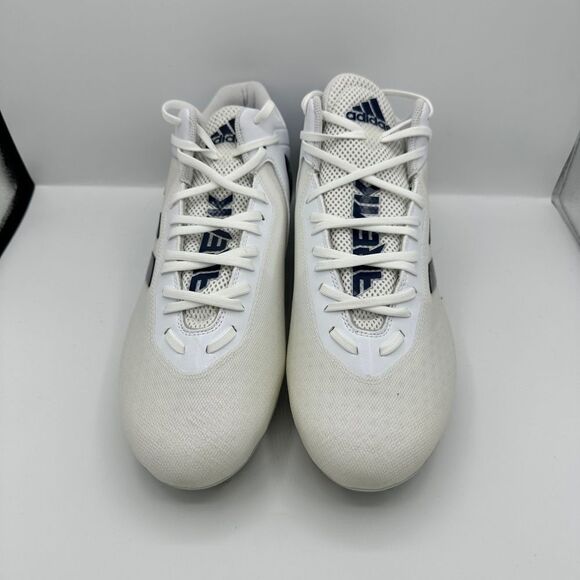 ADIDAS SM FREAK MID FOOTBALL CLEATS SIZE 13 WHITE NAVY BLUE FX1310 - Picture 4 of 5